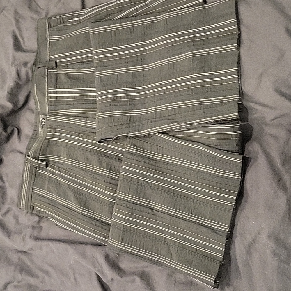 Lightweight Black and White Pinstripe Pants